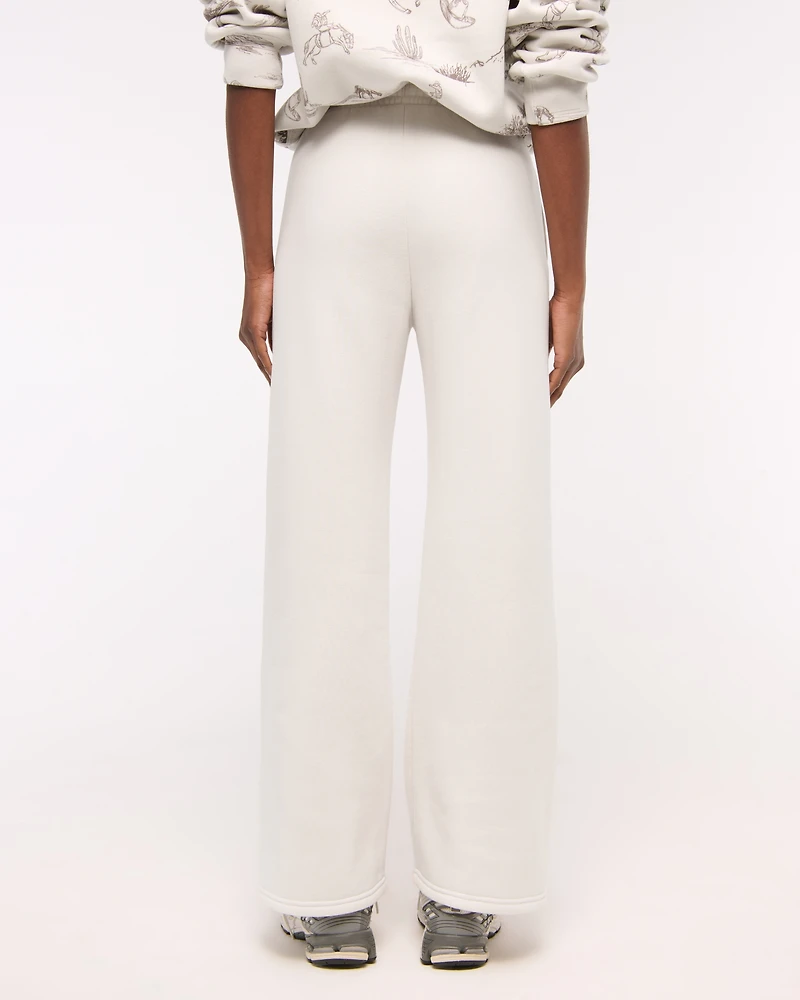 High Rise Wide Leg Sunday Sweatpant