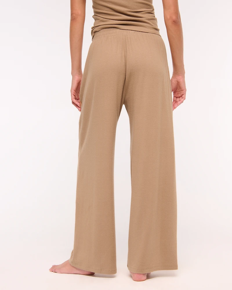 Lounge Brushed Wide Leg Sweatpant
