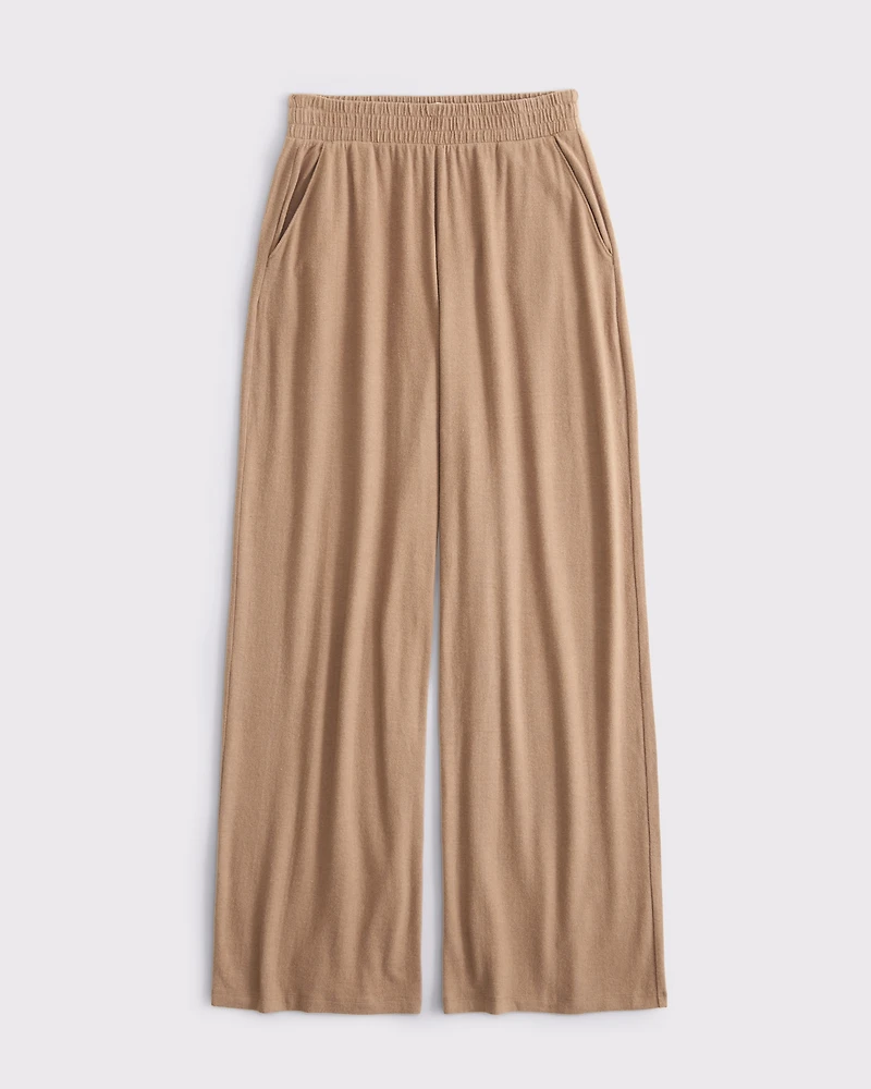 Lounge Brushed Wide Leg Sweatpant