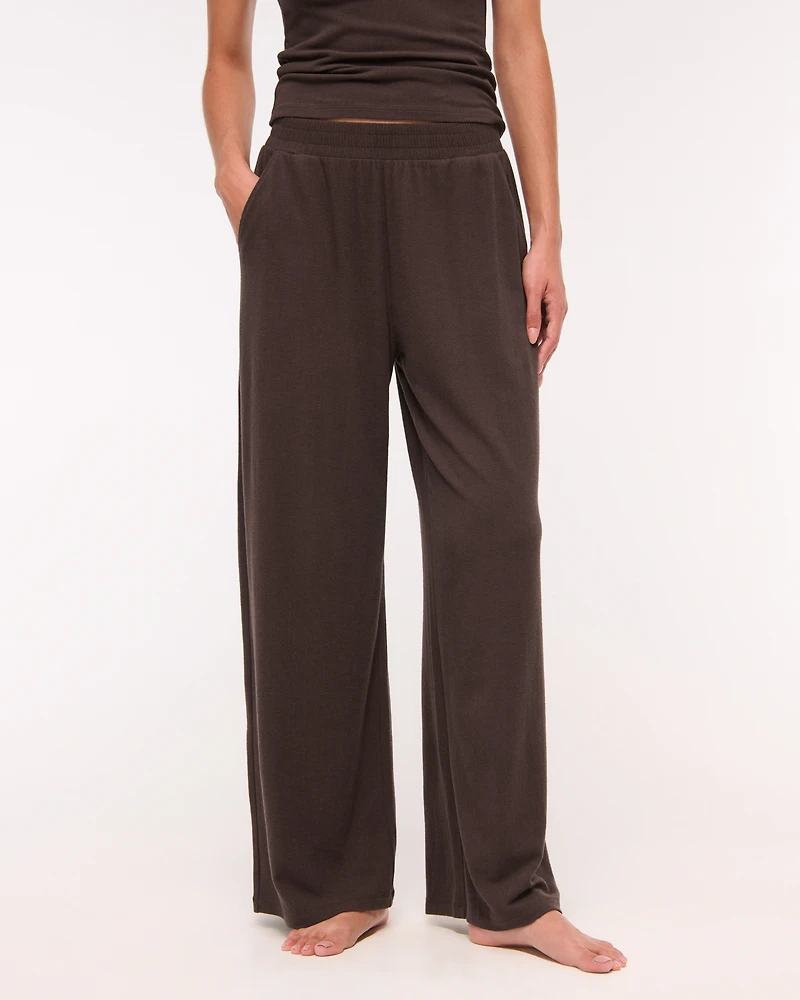Lounge Brushed Wide Leg Sweatpant