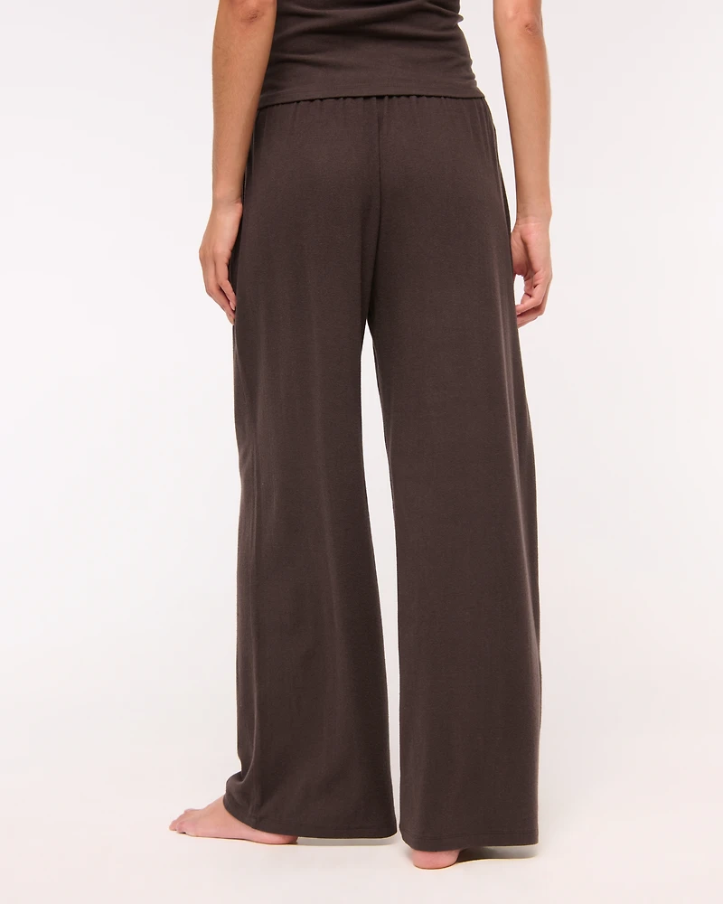 Lounge Brushed Wide Leg Sweatpant