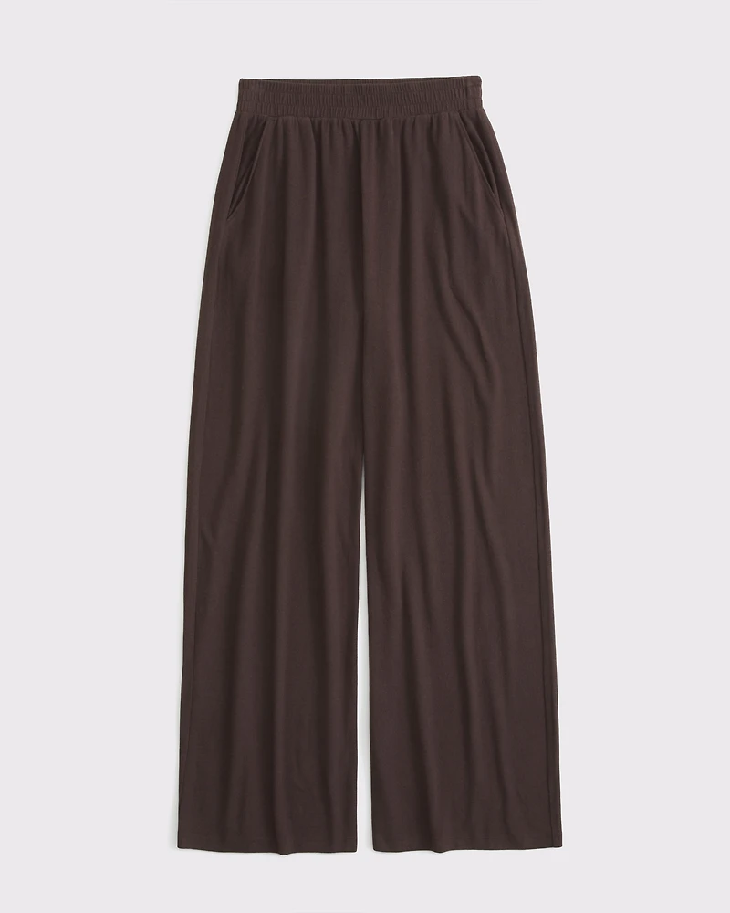 Lounge Brushed Wide Leg Sweatpant