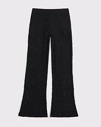 High Rise Knit Lace Pant
