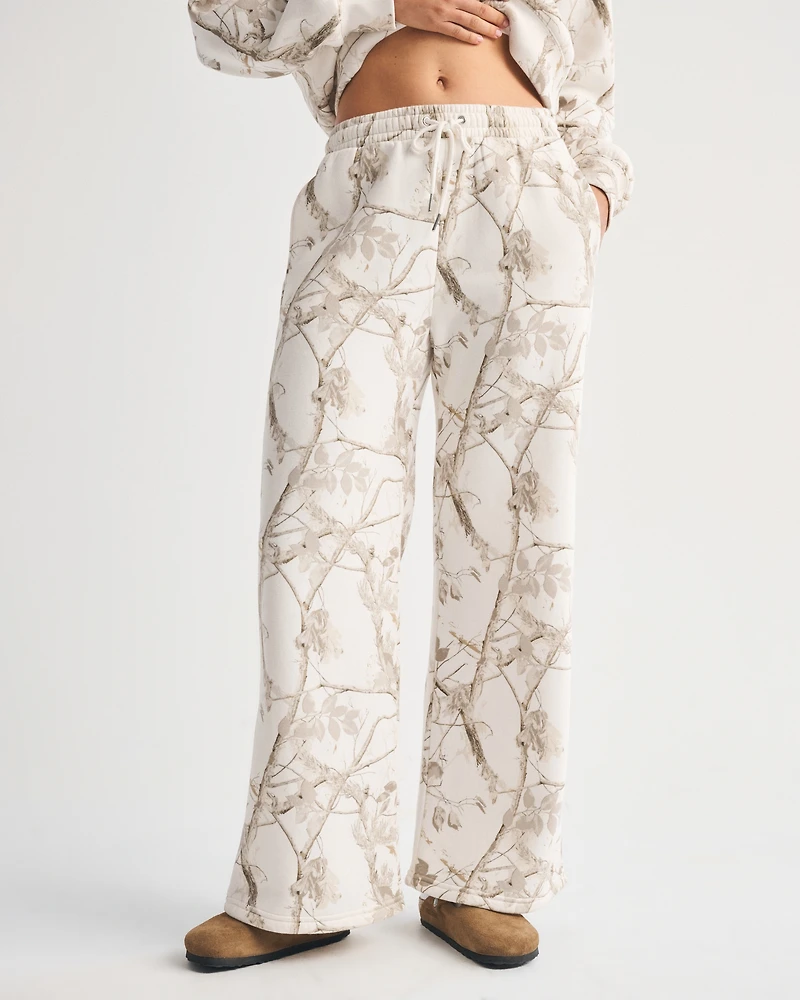 High Rise Sunday Wide Leg Sweatpant