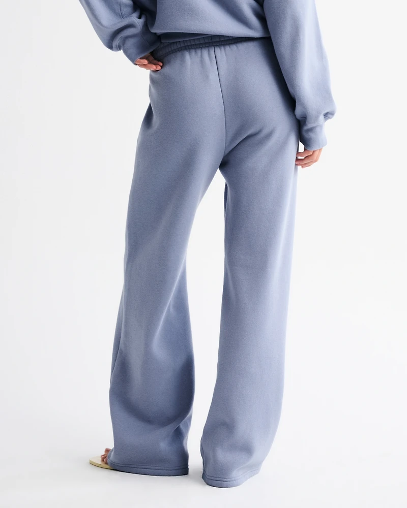 High Rise Sunday Wide Leg Sweatpant