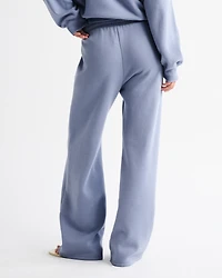 High Rise Sunday Wide Leg Sweatpant