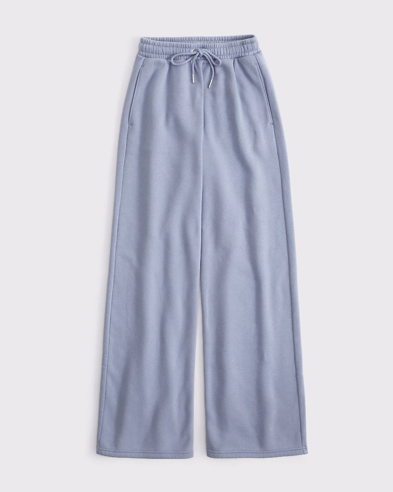 High Rise Sunday Wide Leg Sweatpant