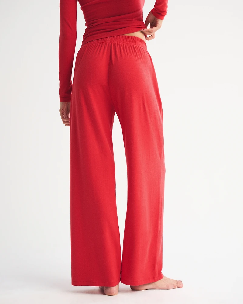 Lounge Brushed Wide Leg Sweatpant