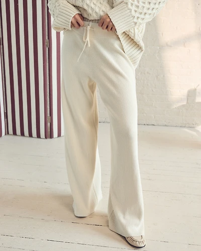 Brushed Rib Sweater Pant
