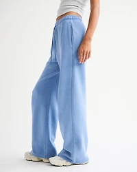 High Rise Sunday Wide Leg Sweatpant