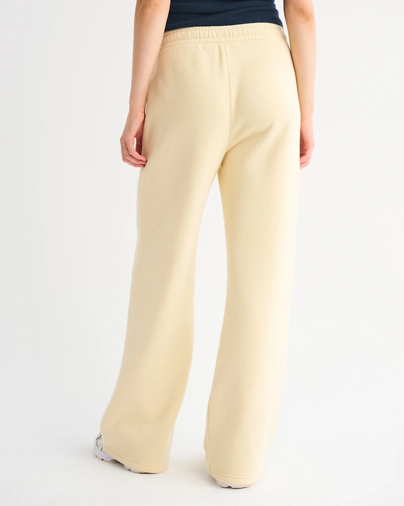 High Rise Sunday Wide Leg Sweatpant