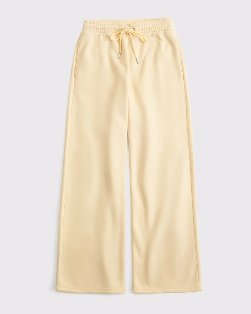 High Rise Sunday Wide Leg Sweatpant