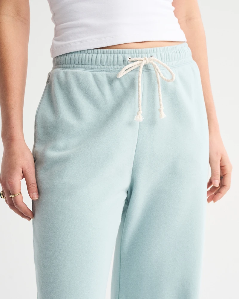 High Rise Sunday Terry Wide Leg Sweatpant