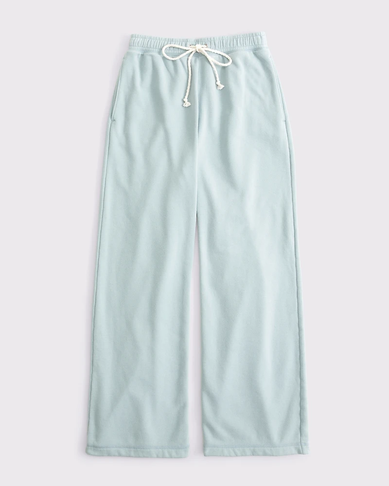 High Rise Sunday Terry Wide Leg Sweatpant