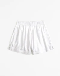 Linen-Blend Pull-On Short