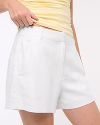 A&F Sloane Tailored Linen-Blend Short