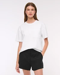 A&F Sloane Tailored Linen-Blend Short