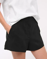 A&F Sloane Tailored Linen-Blend Short
