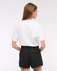 A&F Sloane Tailored Linen-Blend Short