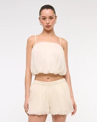 Mid Rise Bubble Hem Short