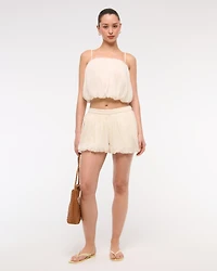 Mid Rise Bubble Hem Short