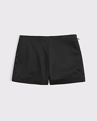 Stretch Vegan Leather Micro Short