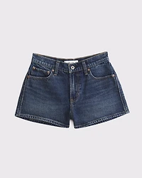 Denim V-Waist Mini Short