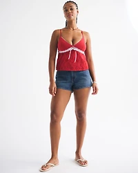 Curve Love Denim V-Waist Mini Short