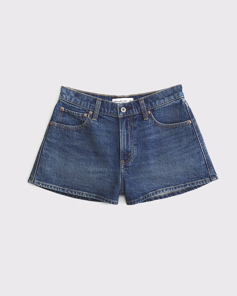 Curve Love Denim V-Waist Mini Short