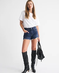 High Rise 90s Cutoff Short