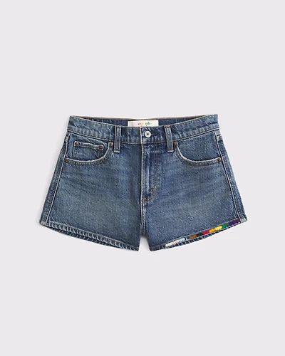 Pride High Rise Denim Short