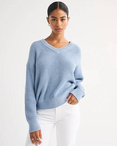 100% Cotton Dad V-Neck Sweater