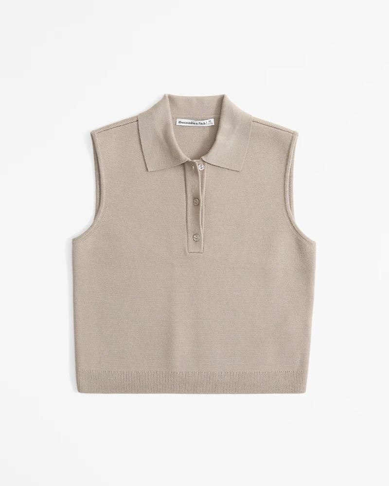 LuxeLoft Sleeveless Notch-Neck Top