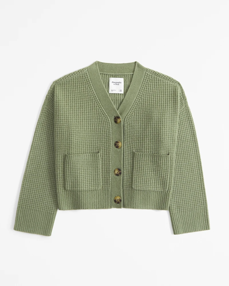 Waffle Cardigan