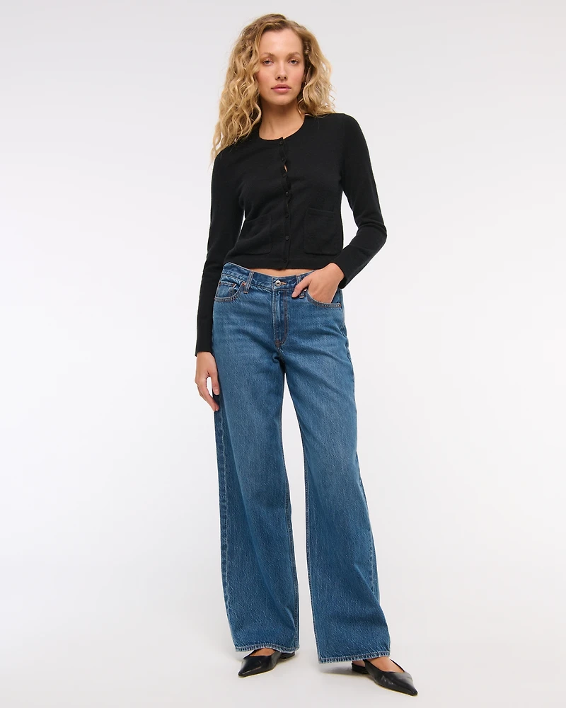 Cashmere Crew Cardigan