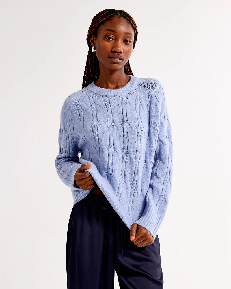 The A&F Madeline Cable Crew Sweater