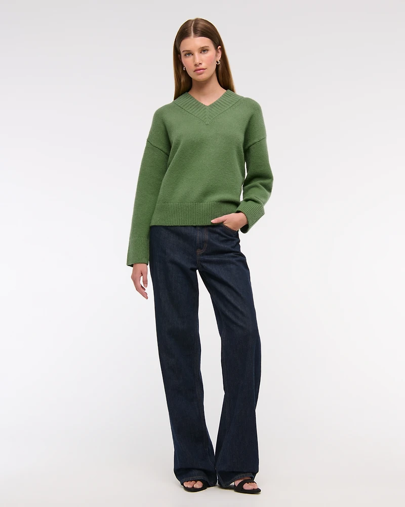 High V-Neck Sweater