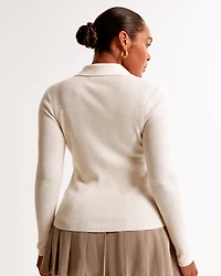 Merino Wool Half-Zip Polo