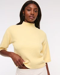 Boucle Mockneck Sweater Tee
