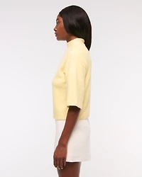 Boucle Mockneck Sweater Tee