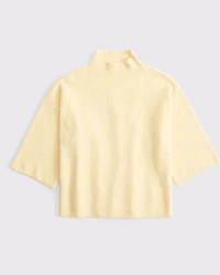 Boucle Mockneck Sweater Tee
