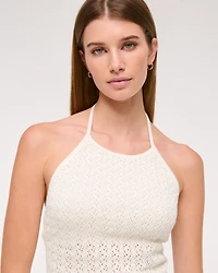 Crochet-Style Open Back Tank