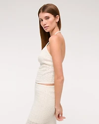 Crochet-Style Open Back Tank