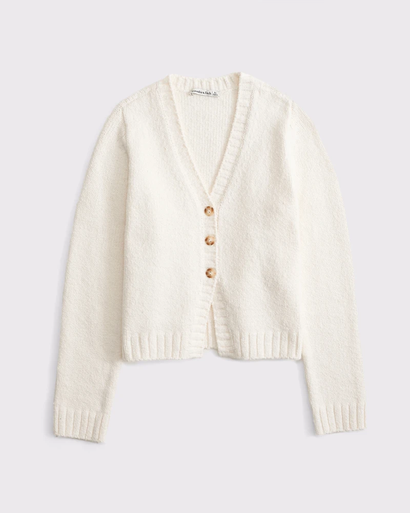 Textural Y-Neck Cardigan