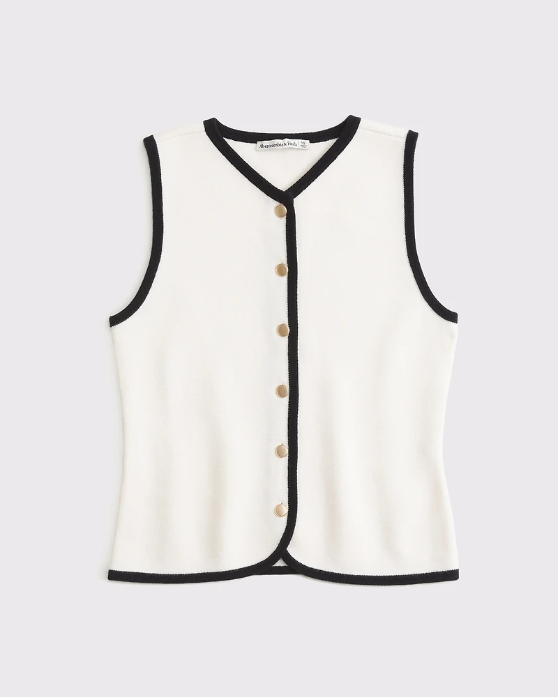 The A&F Mara High-V LuxeLoft Sweater Vest