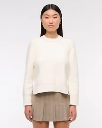 The A&F Madeline Textural Crew Sweater