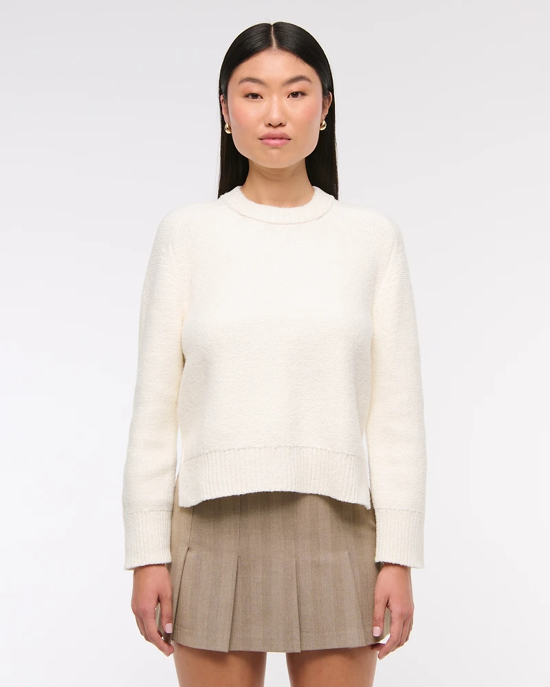 The A&F Madeline Textural Crew Sweater