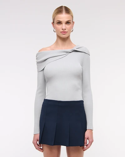 Asymmetrical Twist Sweater