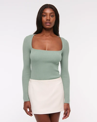 The A&F Ava Long-Sleeve Sweater Top