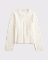 Textural Crew Cardigan